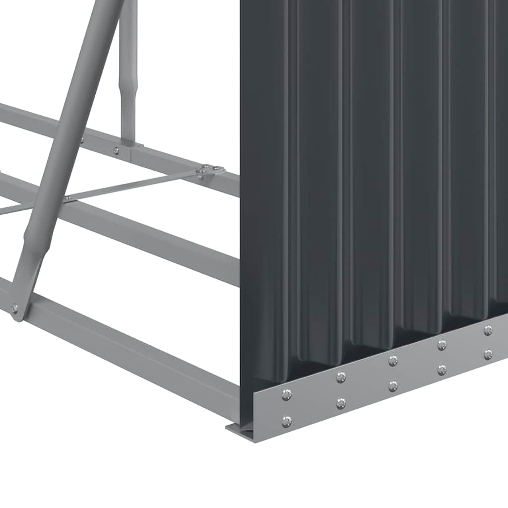 brændeholder antracit 234x45x100 cm galvaniseret stål