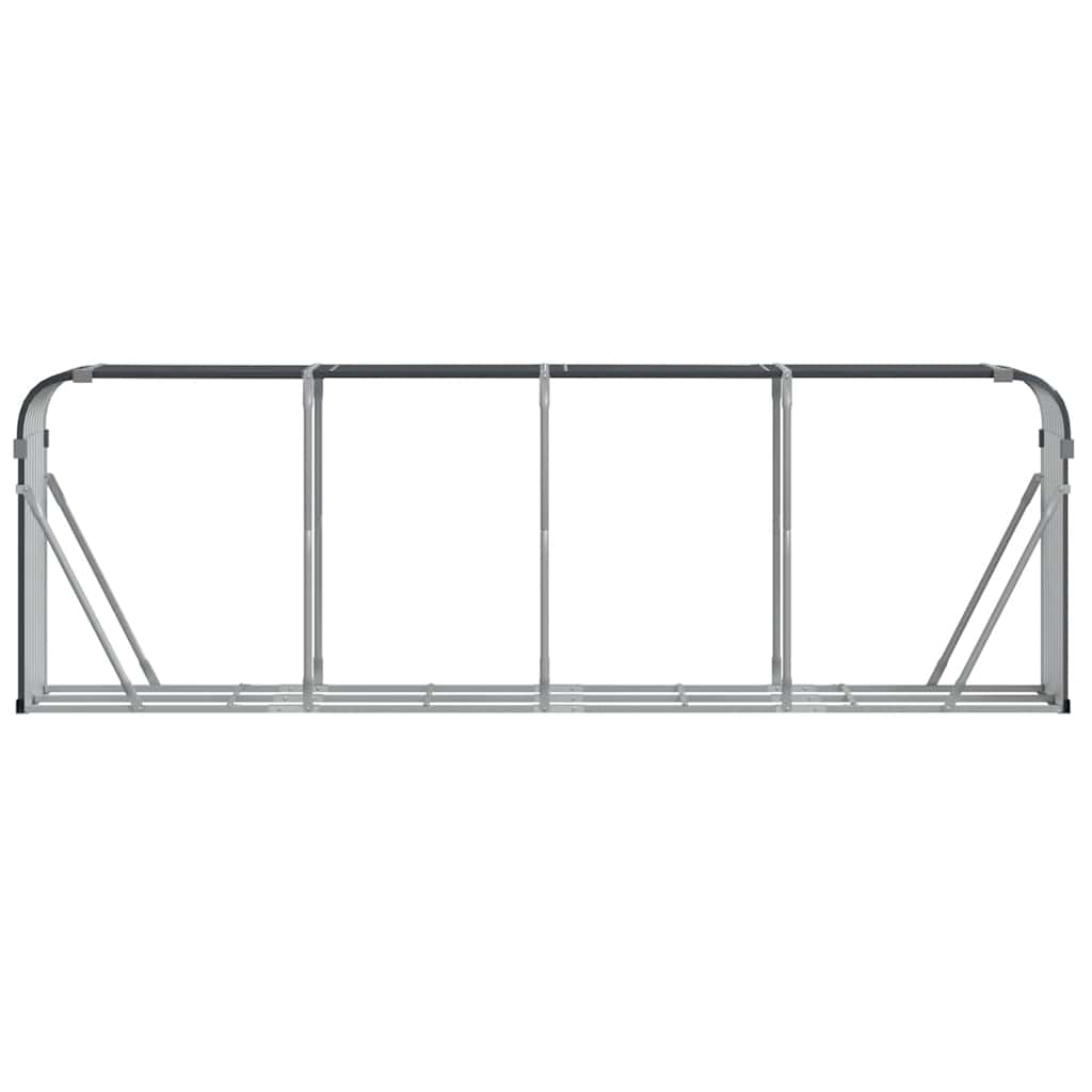 brændestativ 300x45x100 cm galvaniseret stål antracitgrå