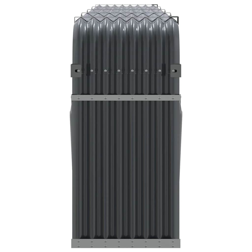 brændestativ 300x45x100 cm galvaniseret stål antracitgrå
