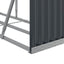 brændestativ 300x45x100 cm galvaniseret stål antracitgrå
