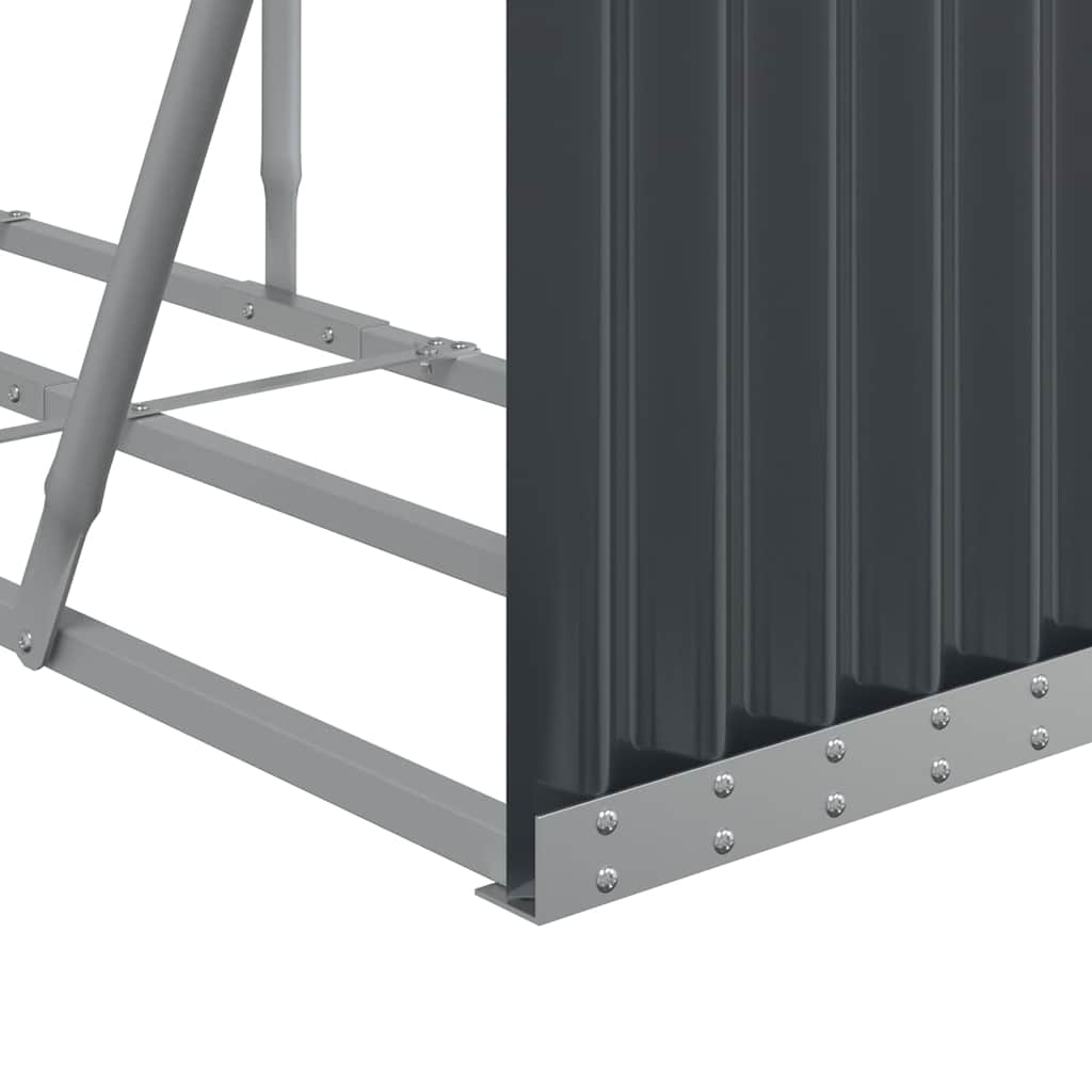 brændestativ 300x45x100 cm galvaniseret stål antracitgrå