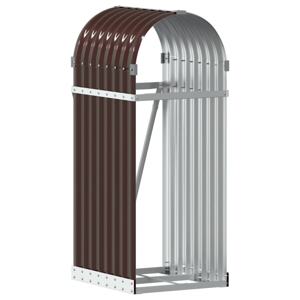 brændestativ 40x45x100 cm galvaniseret stål brun