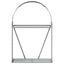 brændestativ 80x45x120 cm galvaniseret stål brun