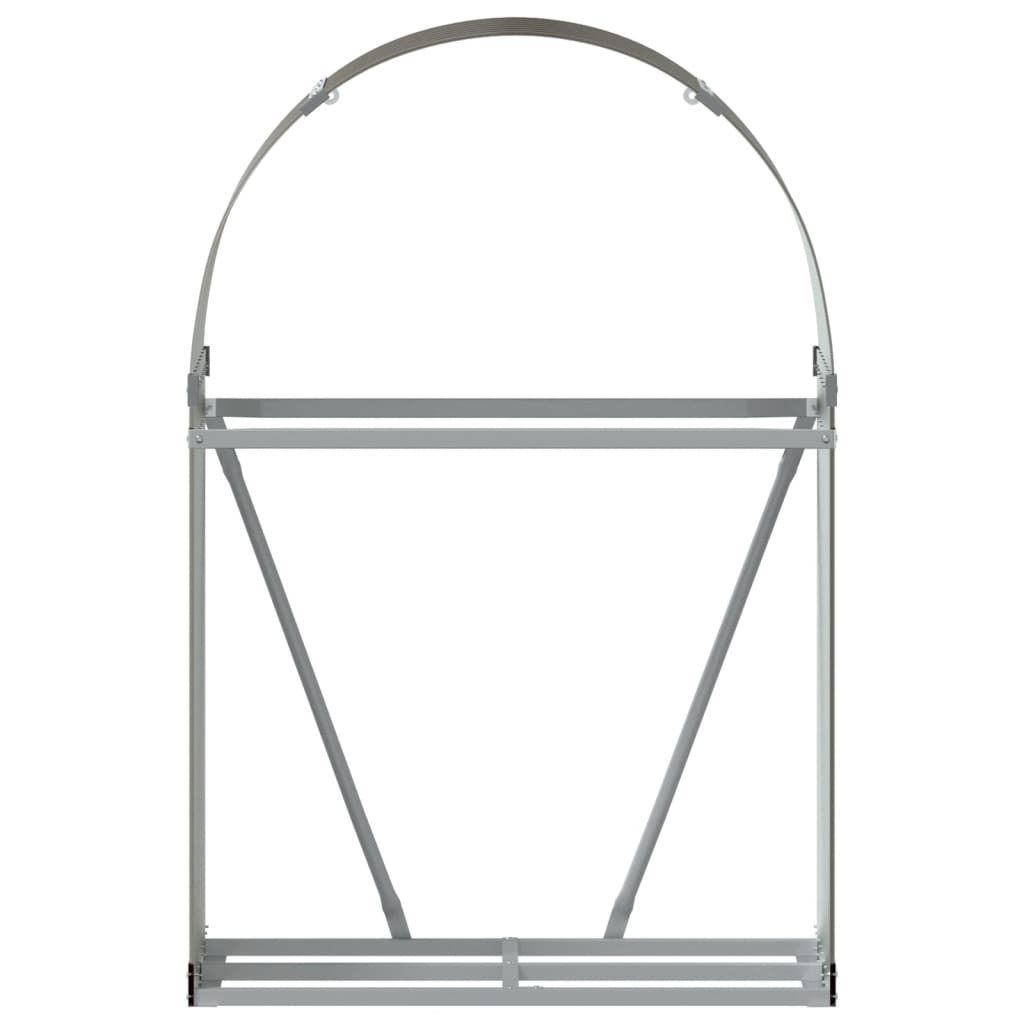 brændestativ 80x45x120 cm galvaniseret stål brun