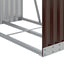 brændestativ 80x45x120 cm galvaniseret stål brun