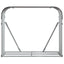 brændestativ 120x45x100 cm galvaniseret stål brun