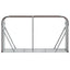 brændestativ 120x45x100 cm galvaniseret stål brun