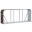 brændestativ 234x45x100 cm galvaniseret stål brun