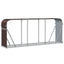 brændestativ 234x45x100 cm galvaniseret stål brun
