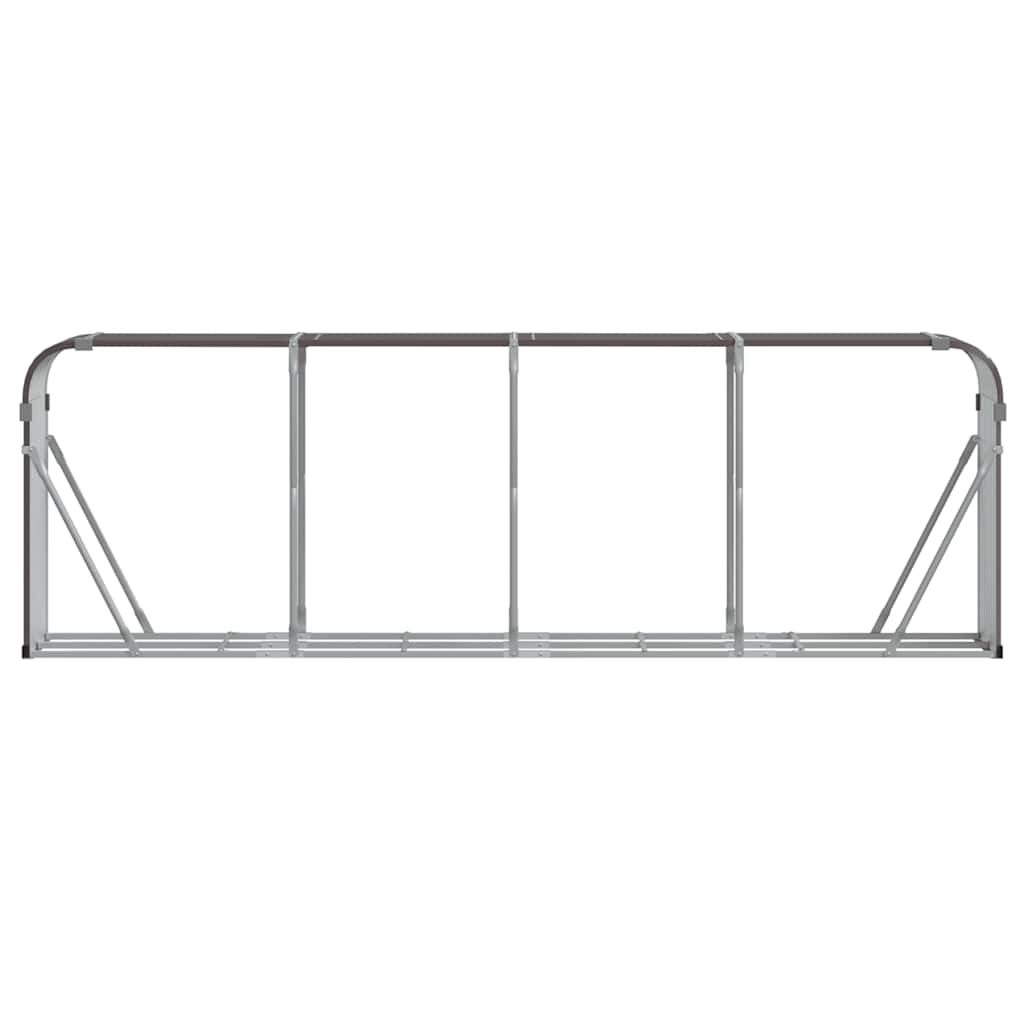 brændestativ 300x45x100 cm galvaniseret stål brun