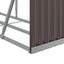 brændestativ 300x45x100 cm galvaniseret stål brun