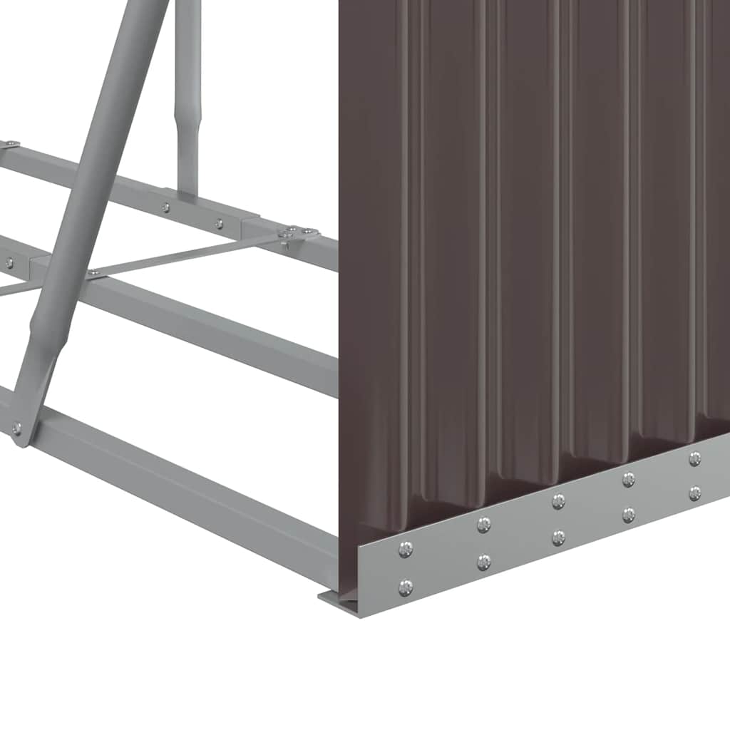brændestativ 300x45x100 cm galvaniseret stål brun