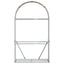 brændestativ 120x45x210 cm galvaniseret stål trælook
