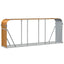 brændestativ 234x45x100 cm galvaniseret stål trælook