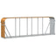 brændestativ 300x45x100 cm galvaniseret stål trælook