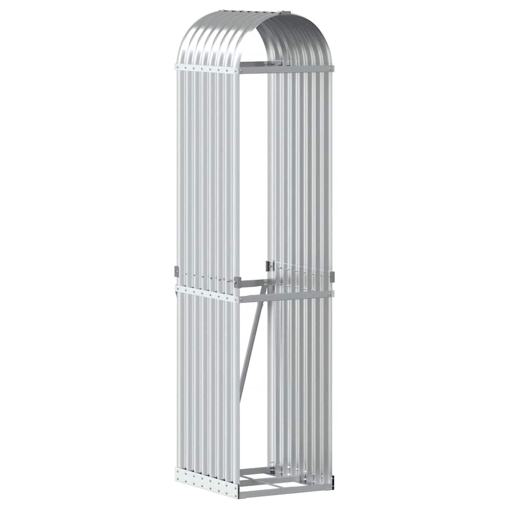 brændestativ 40x45x170 cm galvaniseret stål sølvfarvet