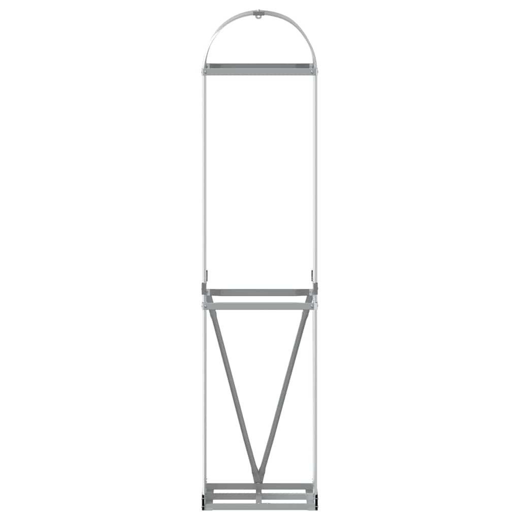 brændestativ 40x45x170 cm galvaniseret stål sølvfarvet