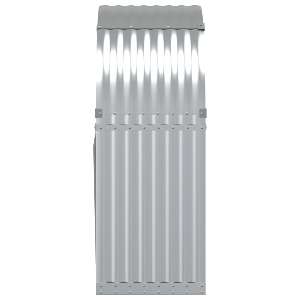 brændestativ 80x45x120 cm galvaniseret stål sølvfarvet