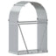 brændestativ 80x45x120 cm galvaniseret stål sølvfarvet