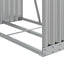 brændestativ 80x45x120 cm galvaniseret stål sølvfarvet