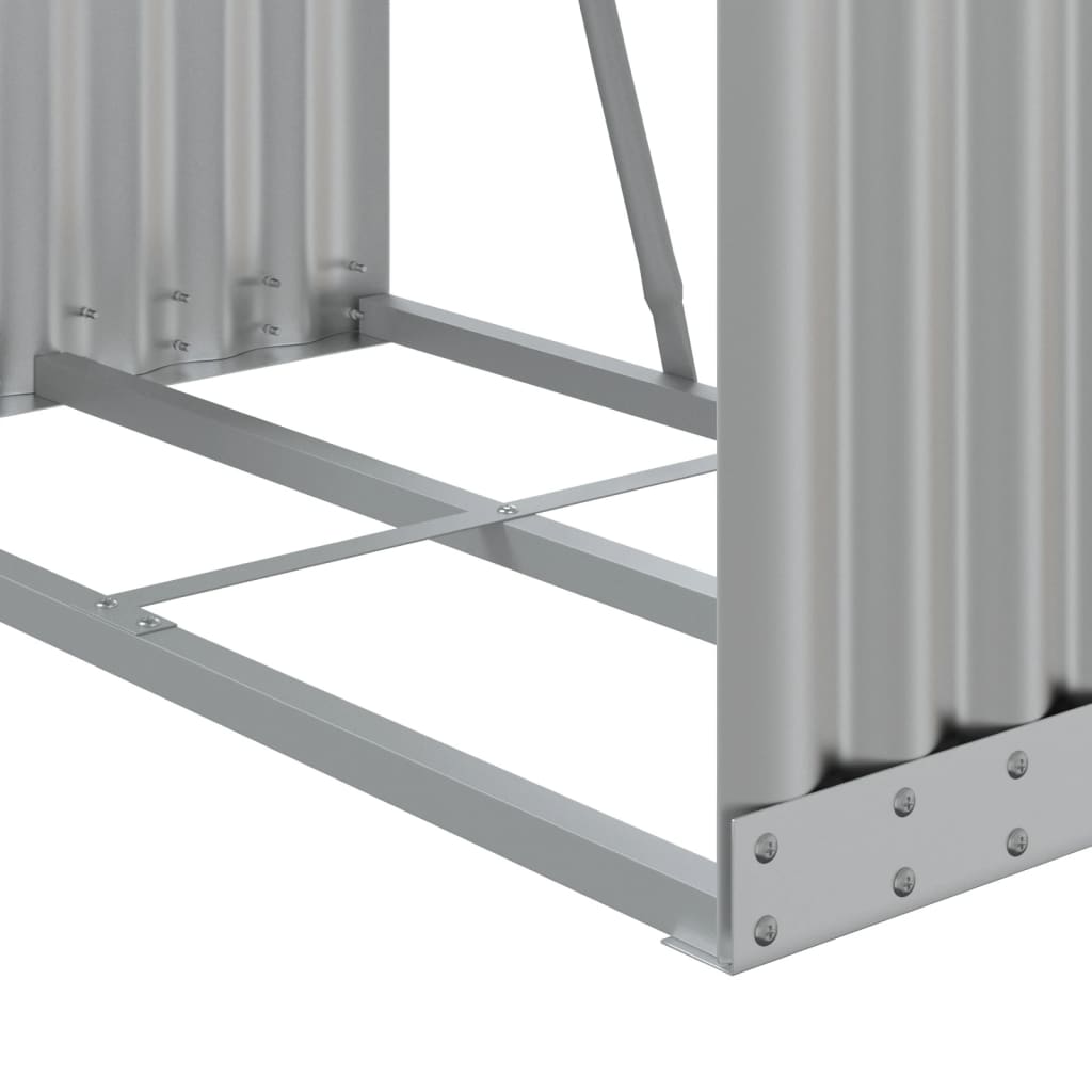 brændestativ 80x45x120 cm galvaniseret stål sølvfarvet