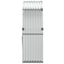 brændestativ 120x45x140 cm galvaniseret stål sølvfarvet