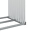 brændestativ 120x45x210 cm galvaniseret stål sølvfarvet