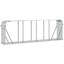 brændestativ 300x45x100 cm galvaniseret stål sølvfarvet