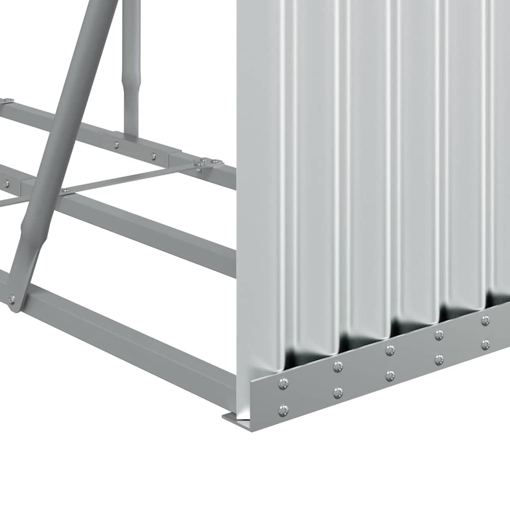brændestativ 300x45x100 cm galvaniseret stål sølvfarvet