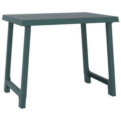 campingbord 79x56x64 cm PP trælook grøn
