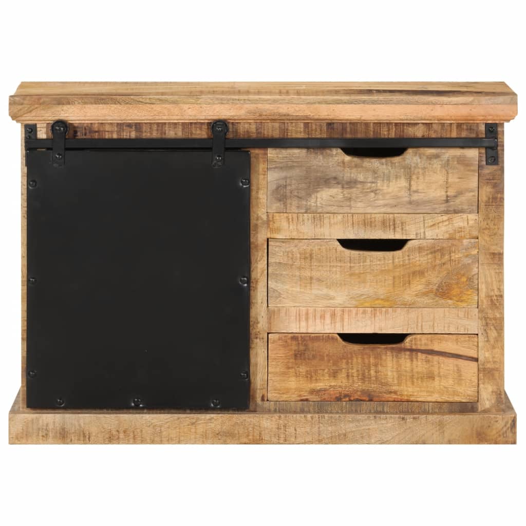 skænk 80x30x55 cm massivt ru mangotræ