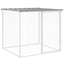 hønsehus med tag 103x98x90 cm galvaniseret stål lysegrå