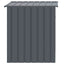 hundehus med tag antracit 110x103x109 cm galvaniseret stål