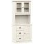 skænk VIGO 78x40x175 cm massivt fyrretræ hvid