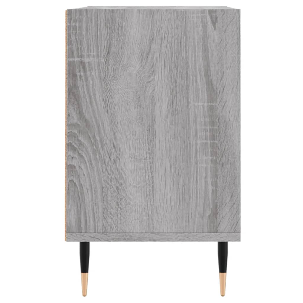 tv-bord 69,5x30x50 cm konstrueret træ grå sonoma-eg