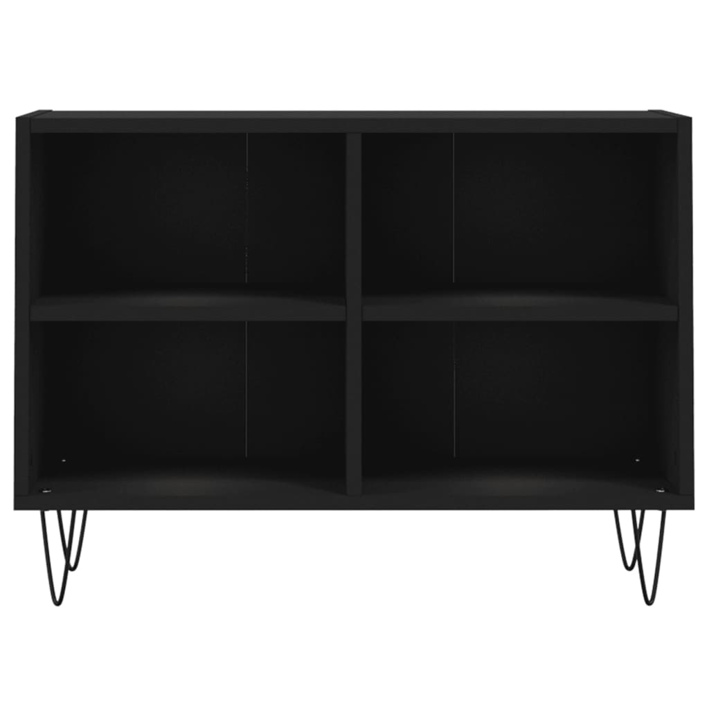 tv-bord 69,5x30x50 cm konstrueret træ sort