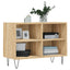 tv-bord 69,5x30x50 cm konstrueret træ sonoma-eg