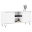 tv-bord 104x35x50 cm konstrueret træ hvid