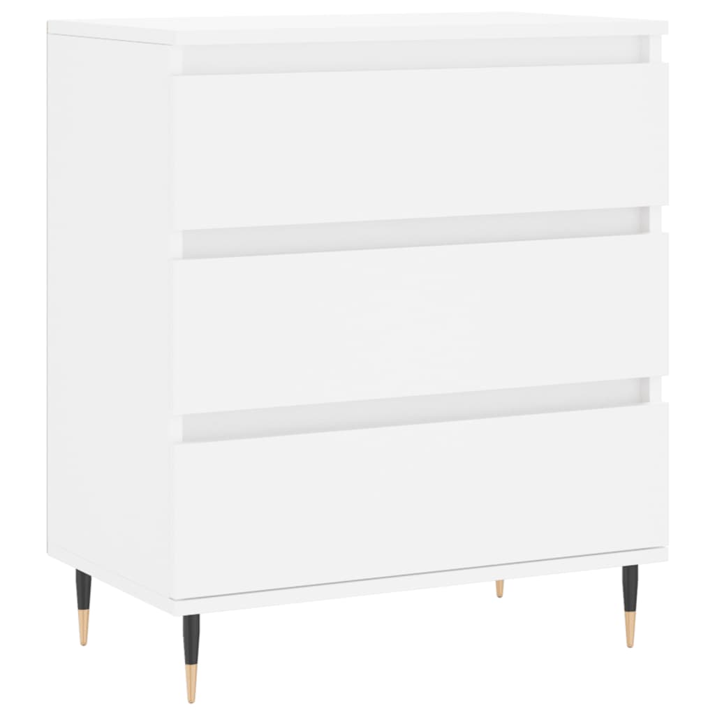 skænk 60x35x70 cm konstrueret træ hvid