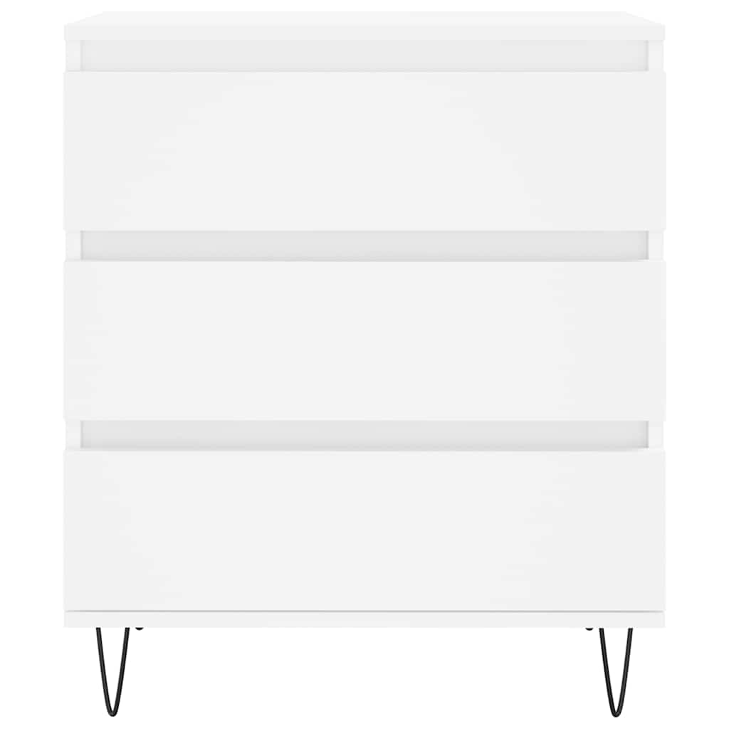 skænk 60x35x70 cm konstrueret træ hvid