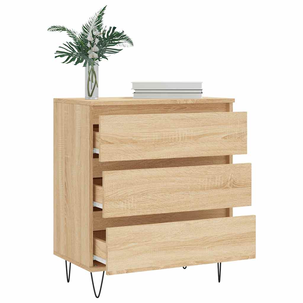 skænk 60x35x70 cm konstrueret træ sonoma-eg