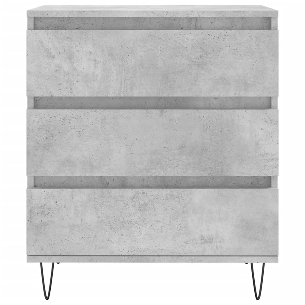 skænk 60x35x70 cm konstrueret træ betongrå