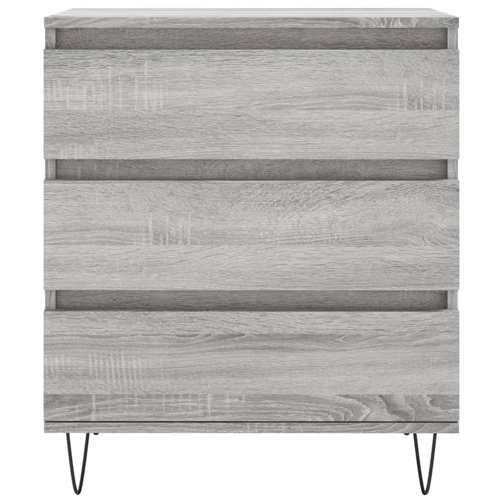 skænk 60x35x70 cm konstrueret træ grå sonoma-eg