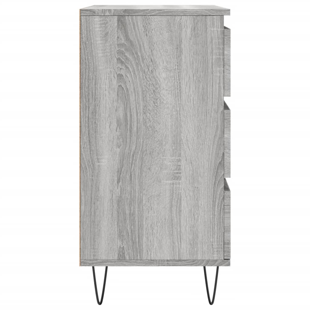 skænk 60x35x70 cm konstrueret træ grå sonoma-eg