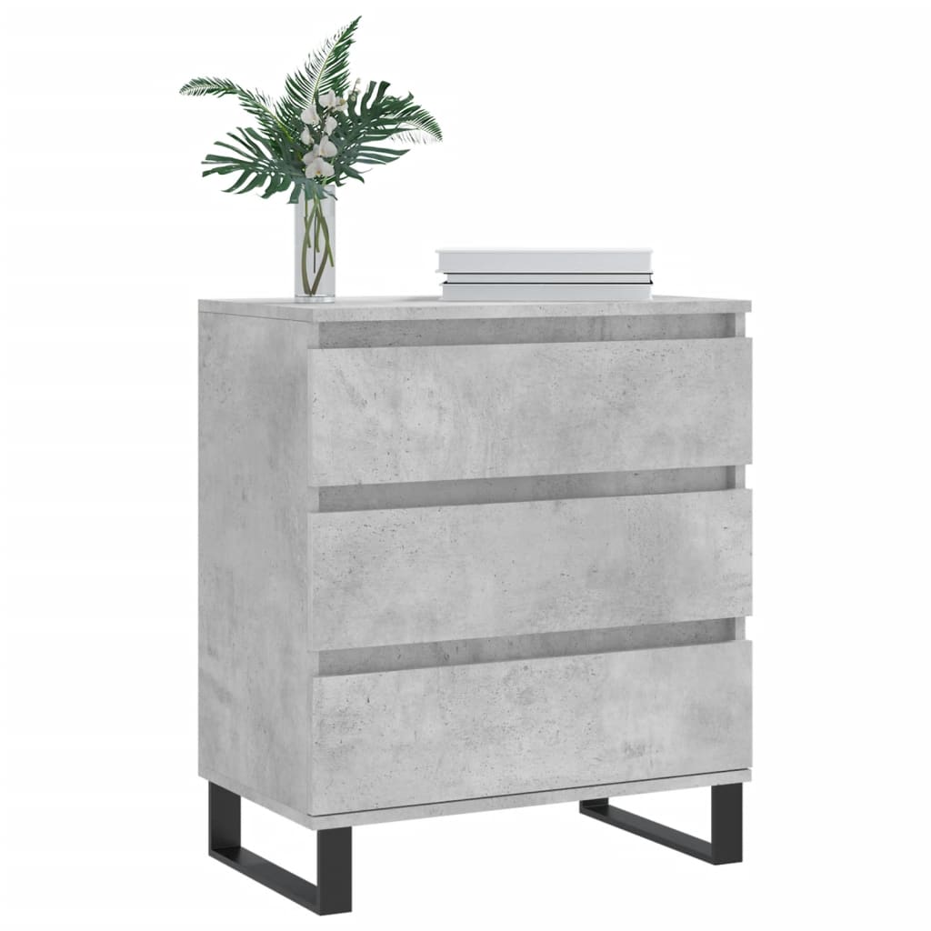 skænk 60x35x70 cm konstrueret træ betongrå