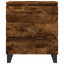skænk 60x35x70 cm konstrueret træ røget egetræsfarve