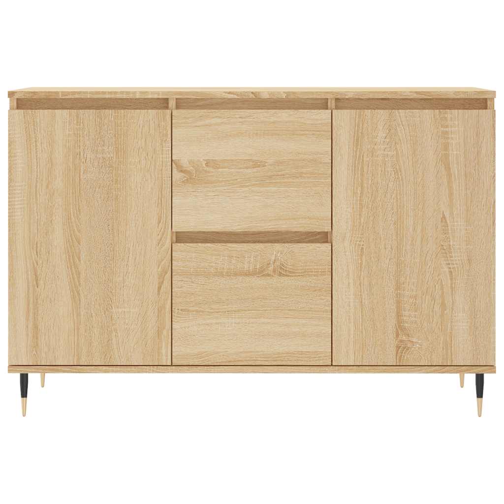 skænk 101,5x35x70 cm konstrueret træ sonoma-eg