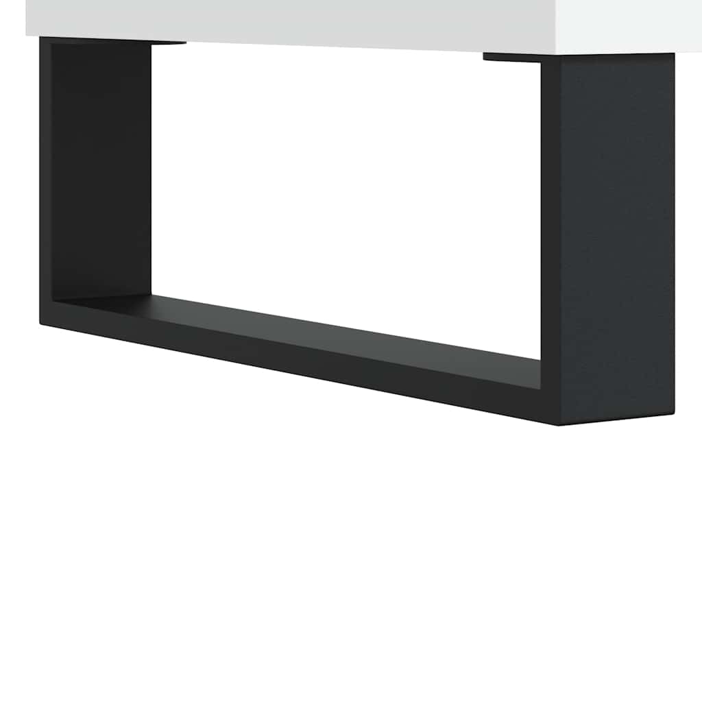 skænk 101,5x35x70 cm konstrueret træ hvid