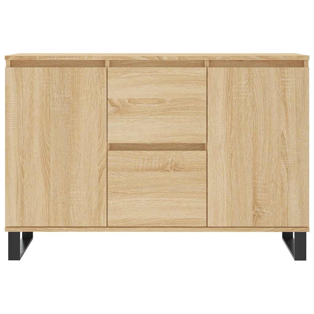 skænk 101,5x35x70 cm konstrueret træ sonoma-eg