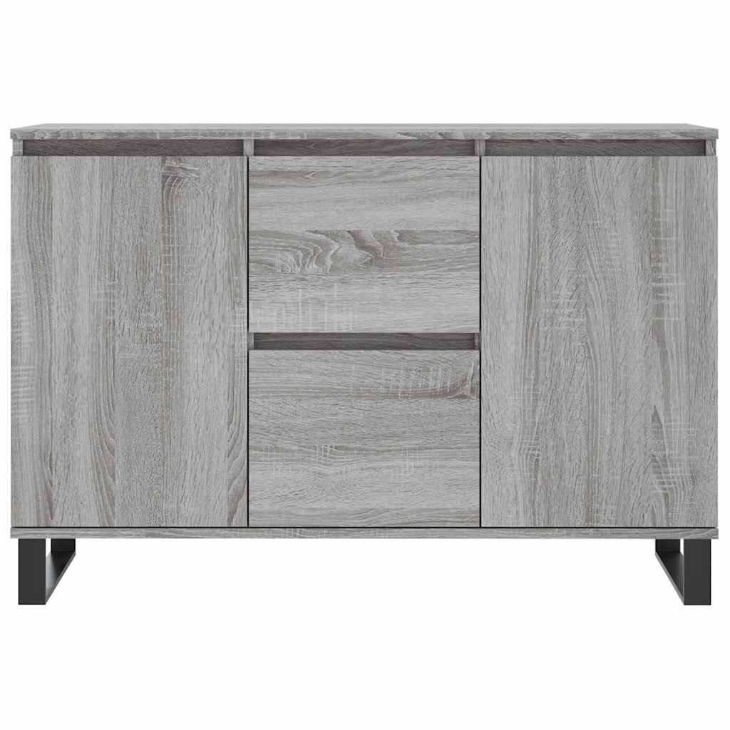skænk 101,5x35x70 cm konstrueret træ grå sonoma-eg